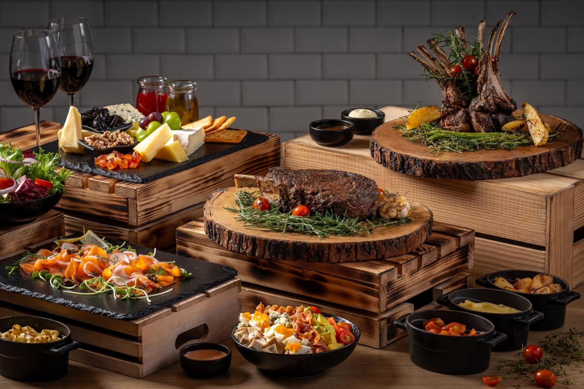 Phuket Marriott Resort & Spa, Merlin Beach Patong Exterior photo A selection of dishes at the buffet